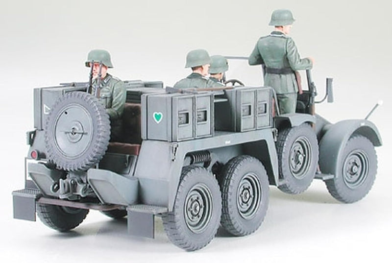 TAMIYA 300035259 - 1:35 WWII Deutsche Krupp Protze mit PAK (4), 37 mm, Grau