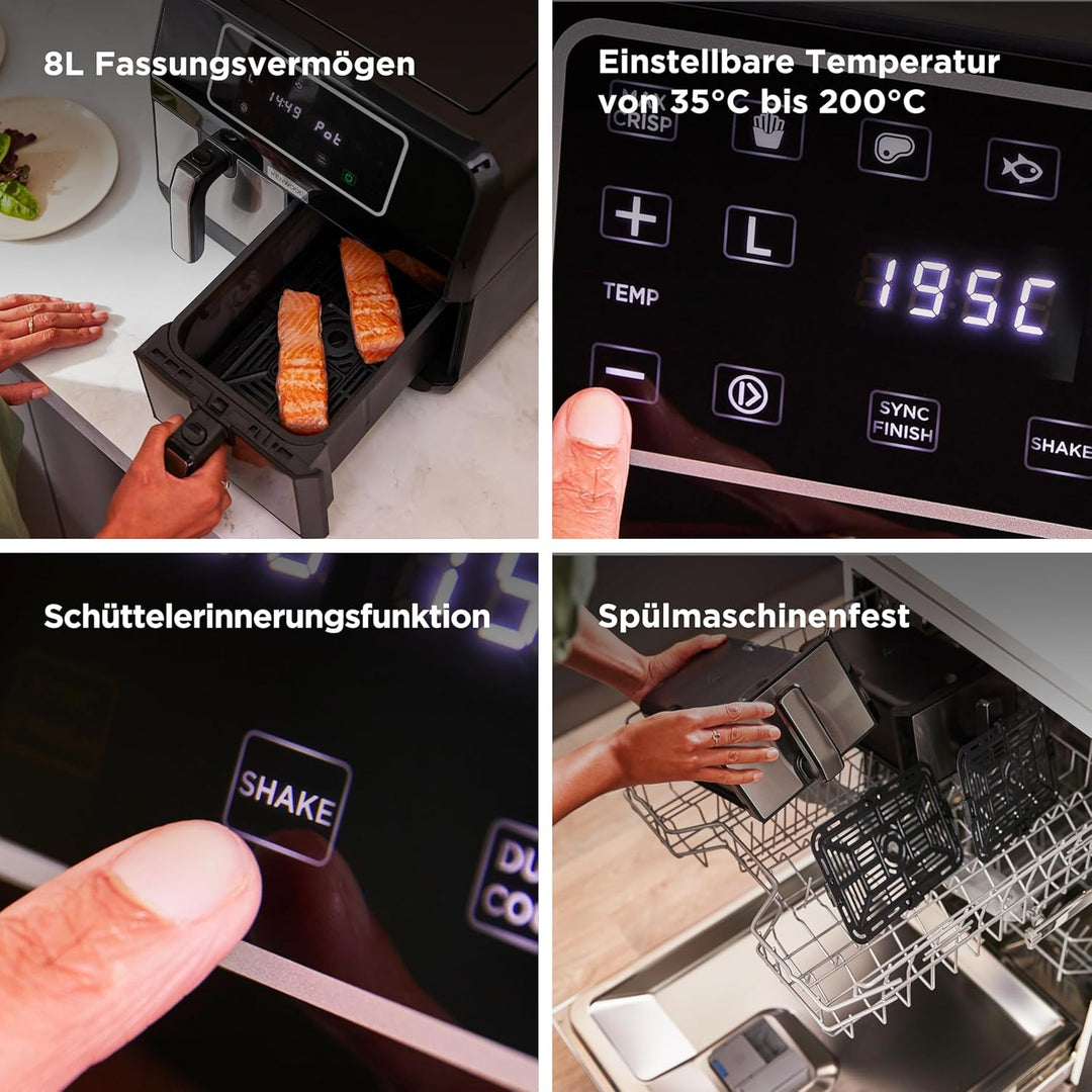 Kenwood kHealthy Fry Twin Heissluftfritteuse HFM20.000MB
