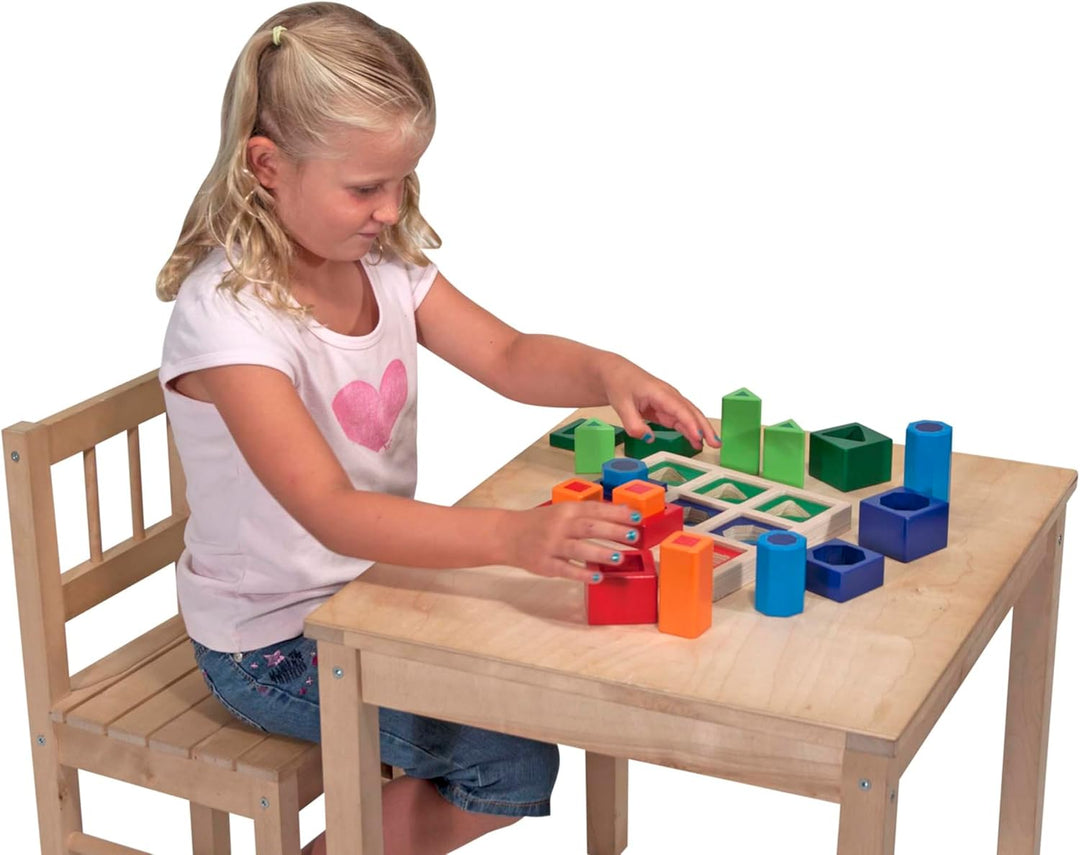 Melissa & Doug 10582 & Doug Sortierset für aufeinanderfolgende Formen (Holzspielzeug) Shape Sequence