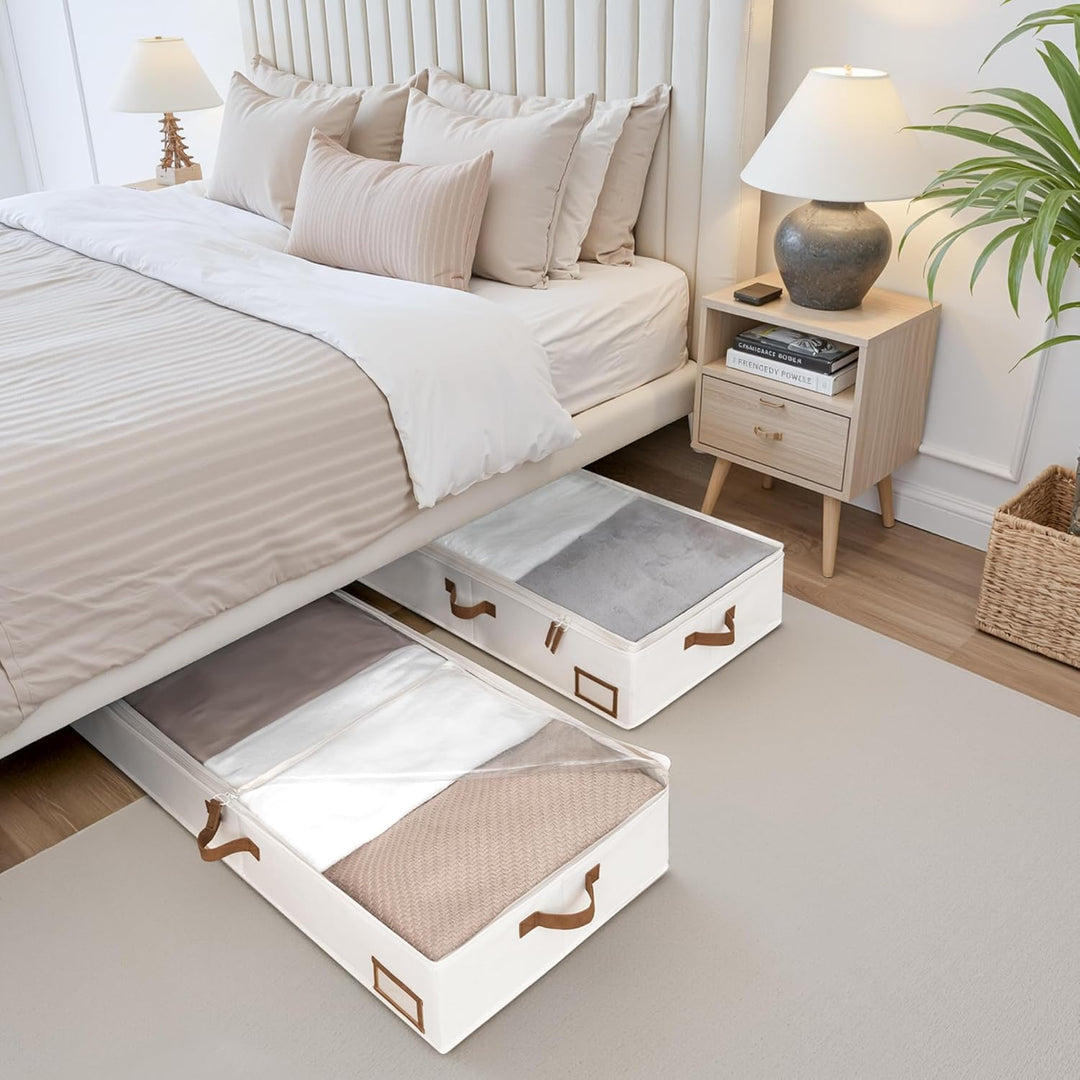 StorageWorks Aufbewahrungsboxen unter dem Bett, grosse Unterbett Aufbewahrung mit Deckel, robuste St