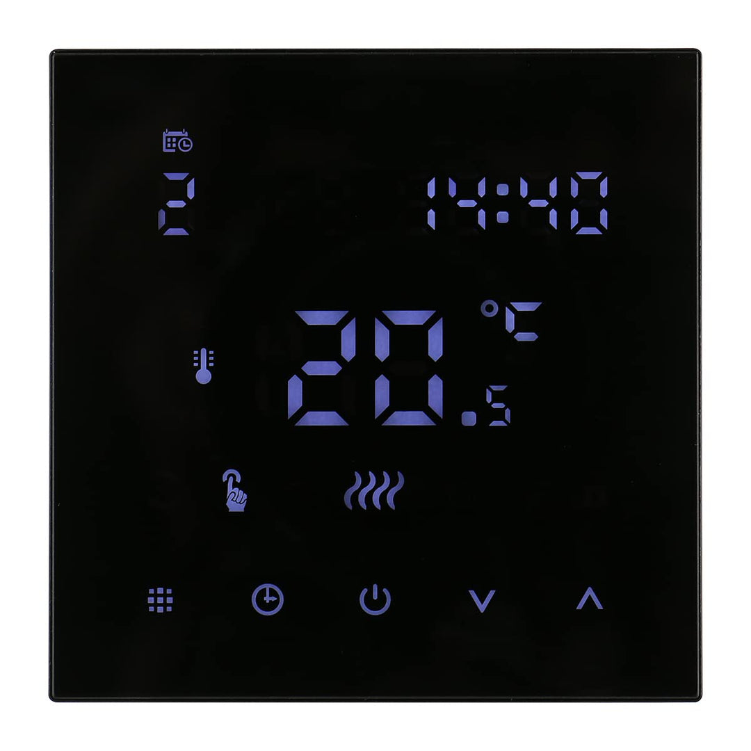 Wengart Raumthermostat Fussbodenheizung Wasser (3A), WG607 Digitaler Wandthermostat mit Fenster-offe