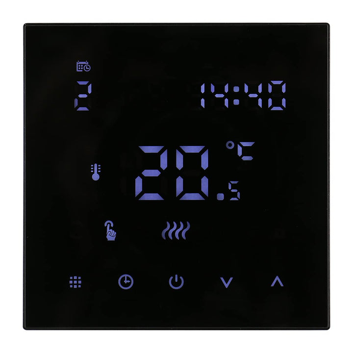Wengart Raumthermostat Fussbodenheizung Wasser (3A), WG607 Digitaler Wandthermostat mit Fenster-offe