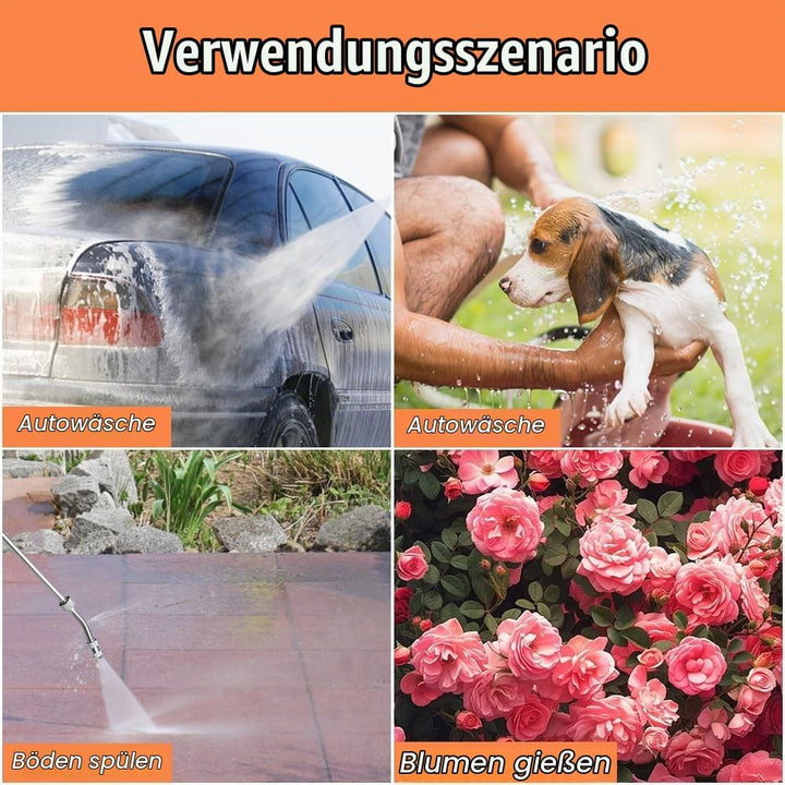 Hojalis Sprühstab-Ersatz, 72cm Garten Giessstab Metall, mit Universeller Messingersatz 3/8" und 3/4"