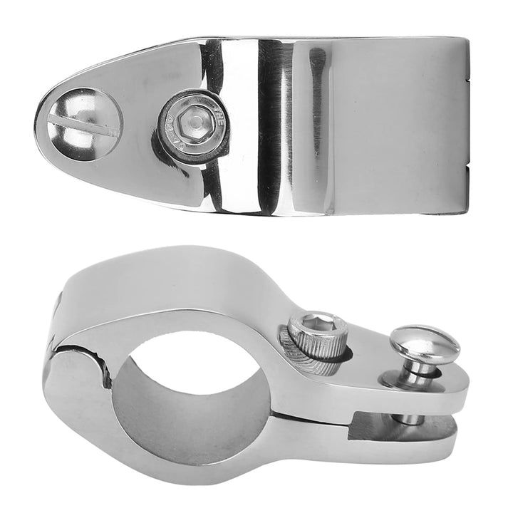 Terisass Boot Bimini Top Klappbacke Schieben 2 Stück Edelstahl Bimini Top Hardware-Beschläge (20 mm,