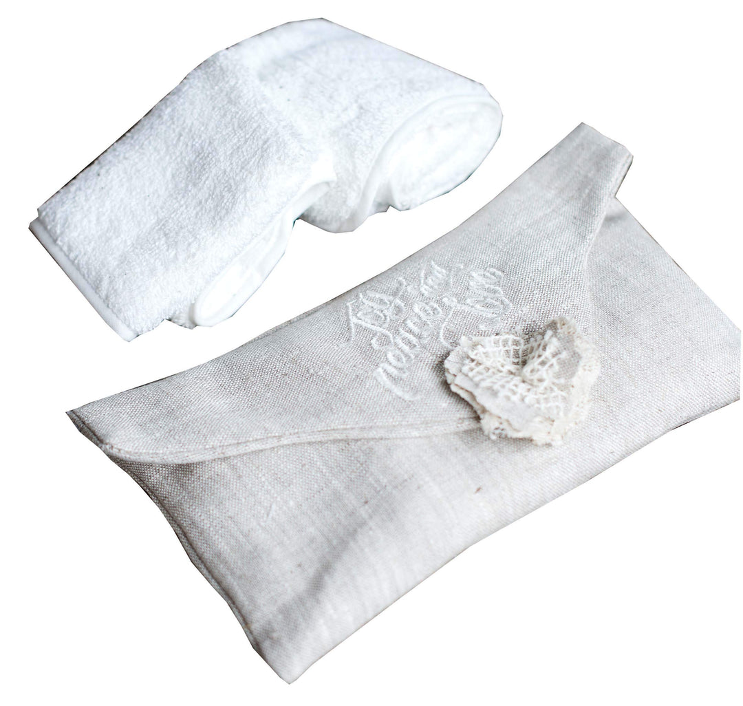 Blanc Mariclo – Tasche mit 3 kleinen Servietten, 30 x 30 cm