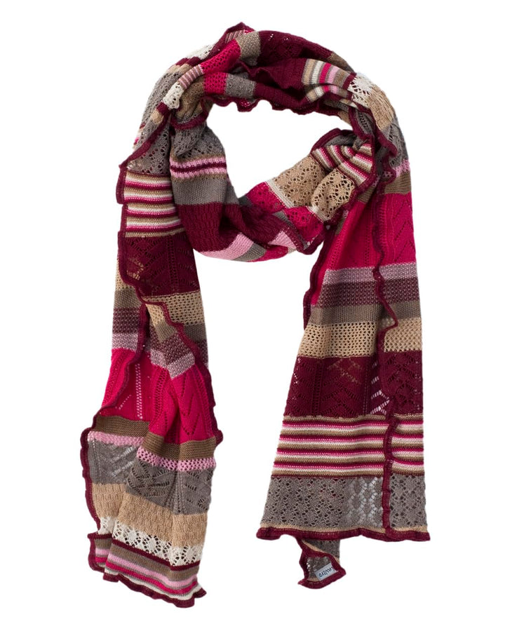 Invero, Merino Schal Manu, 100% Wolle Amarena, Amarena
