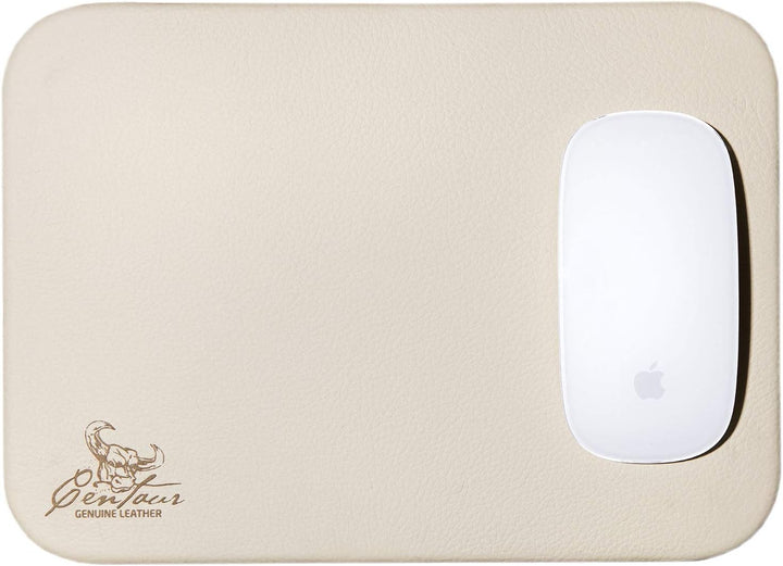 Centaur - Hochwertiges Leder Mousepad 25x18 cm (Champagner), Champagner