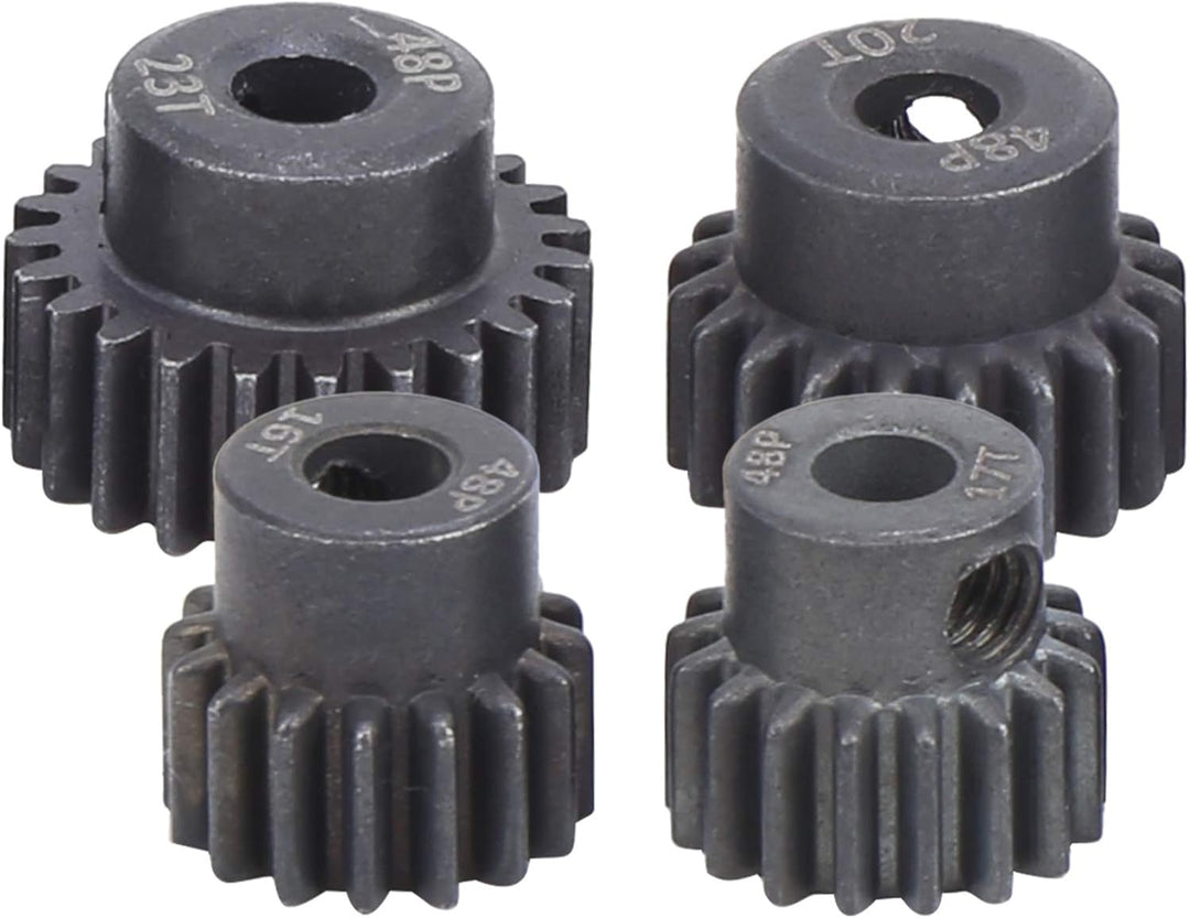 Dilwe RC Motor Gear, 10 Stück/Set 16T - 25T 7075 48P Stahl Motor Zahnrad Ritzel RC Zubehör Geeignet
