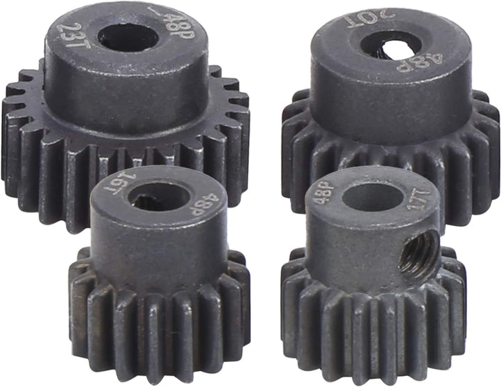 Dilwe RC Motor Gear, 10 Stück/Set 16T - 25T 7075 48P Stahl Motor Zahnrad Ritzel RC Zubehör Geeignet