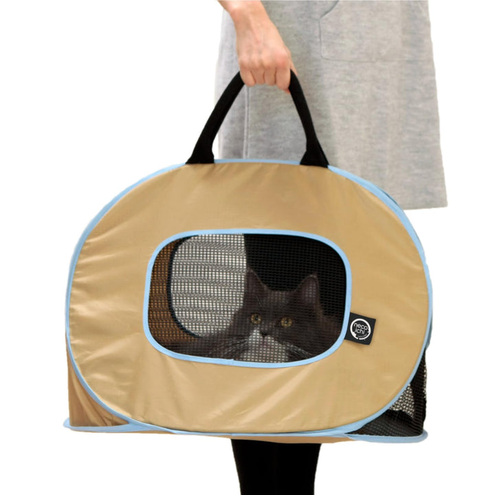 Necoichi Tragbar Ultra Light Cat Carrier mit doppelt Reissverschluss