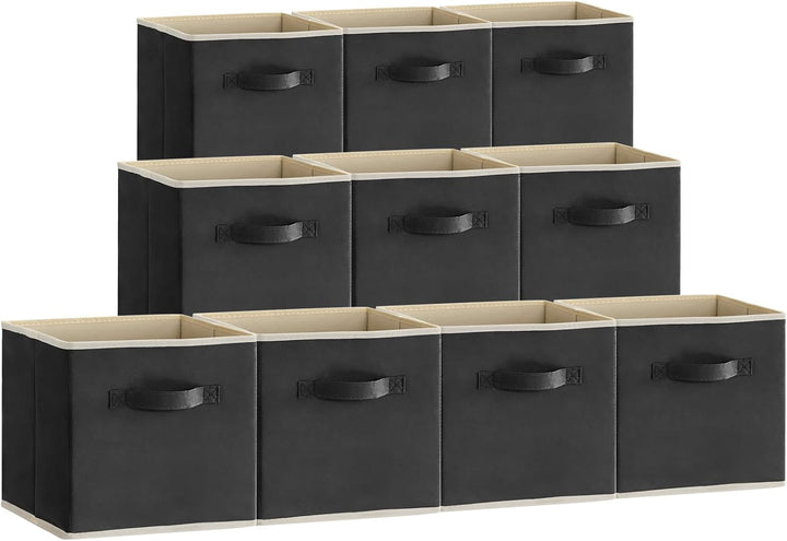 Lifewit 10 Stück Aufbewahrungsbox Stoff, Faltbare aufbewahrungsbox, 26 x 26 x 28 cm Aufbewahrung Ord