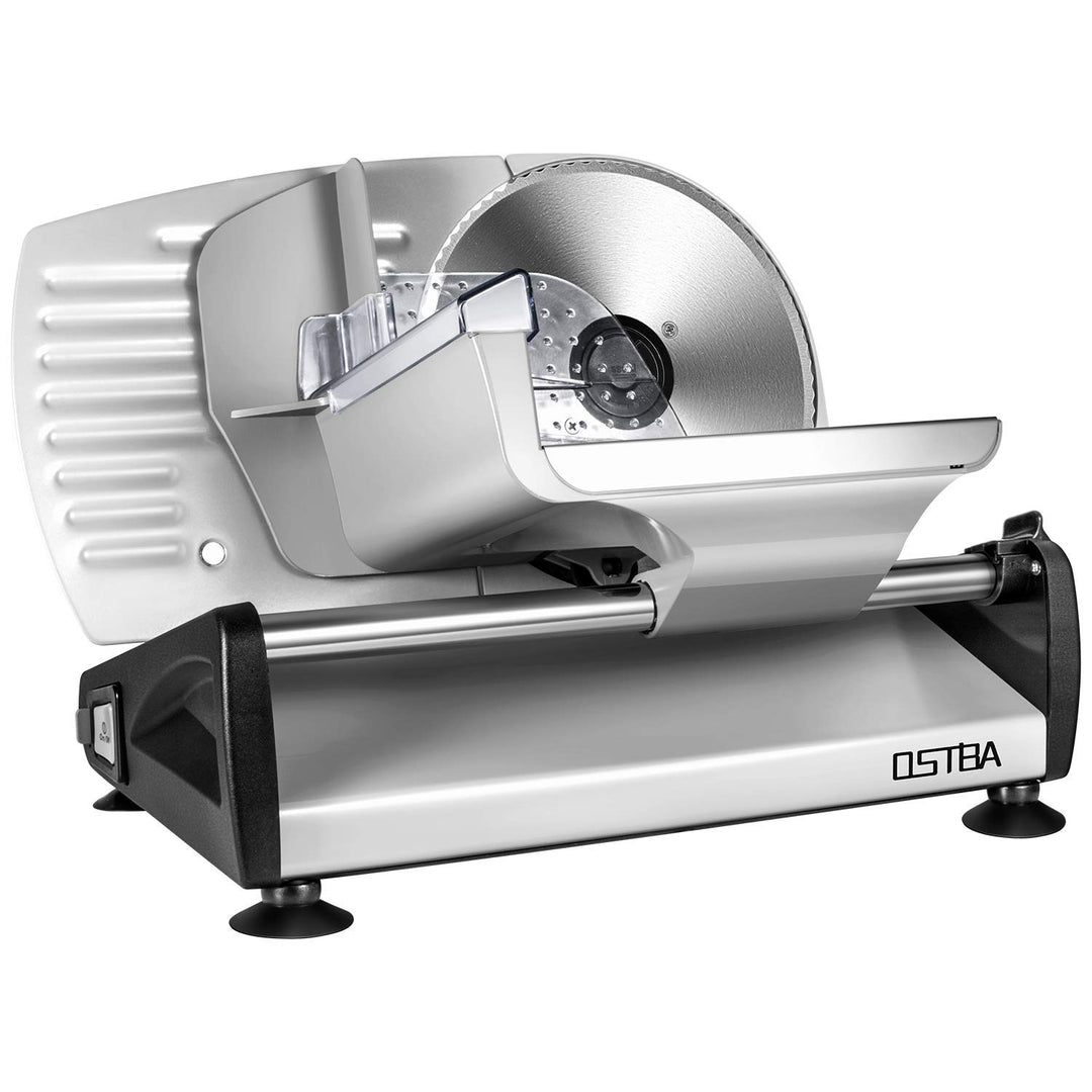 Allesschneider, elektrische Allesschneider rostfreies Edelstahlmesser, Wurstschneidemaschine mit ein