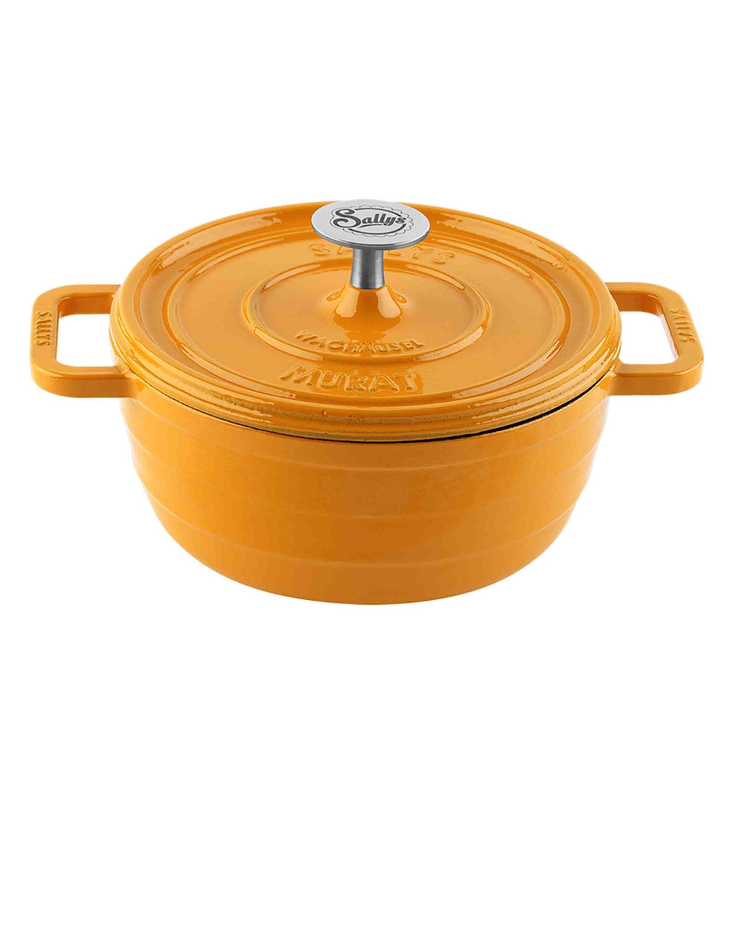 Sallys Medium Gourmet Gusseisentopf inklusiv mit Deckel, emaillierte Beschichtung, Für alle Herdarte