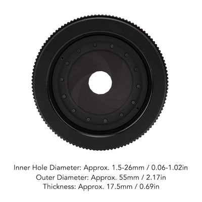 Einstellbare Irisblendenblende Mikroskop-Irisadapter, Aperture Einstellbare Linse Optische Blende, E