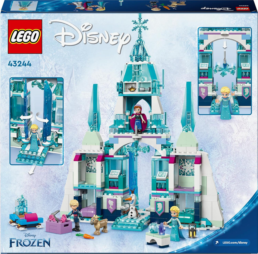 LEGO ǀ Disney Frozen Elsas Winterpalast, BAU- und Spielset für Kinder mit Modell-Palast und Minifigu