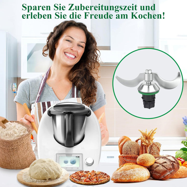 Teigmesser für Vorwerk Thermomix TM5,TM6,TM7, Ersatzteile für Thermomix Messer, Mixmesser Ersatz Zub