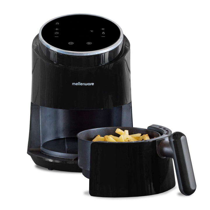 Mellerware - Heissluftfritteuse Crunchy! 1230W | Multifunktionale mit 8 Programmen | Temperaturkontr