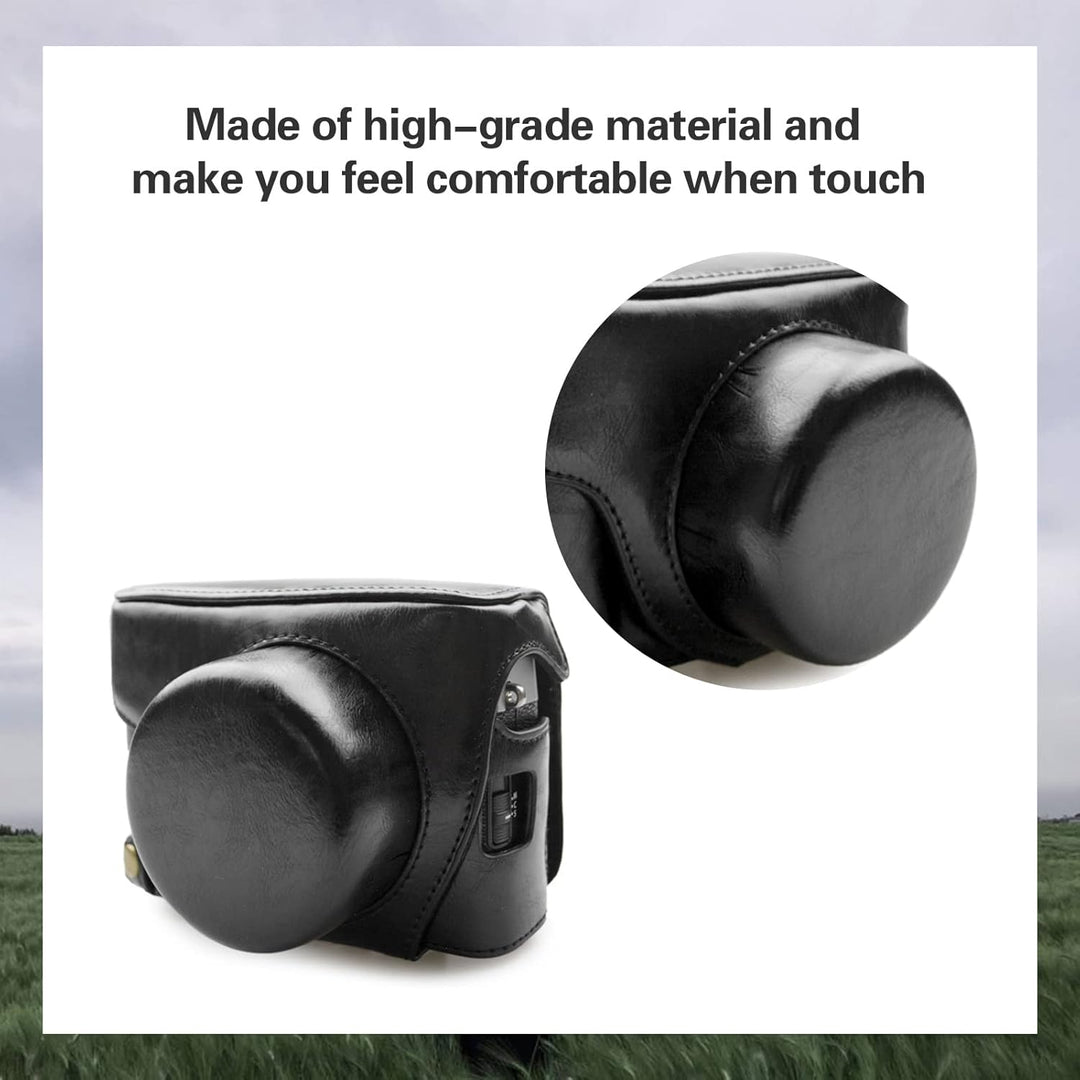 MUZIRI KINOKOO Fuji X100V Tasche aus PU-Leder für Fujifilm X100V Kamera Schutzhülle - Abnehmbares De