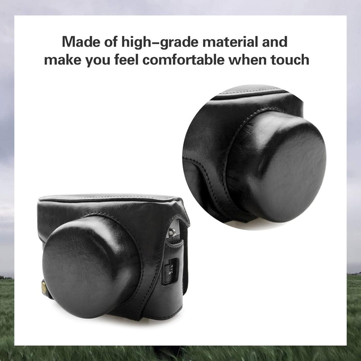 MUZIRI KINOKOO Fuji X100V Tasche aus PU-Leder für Fujifilm X100V Kamera Schutzhülle - Abnehmbares De