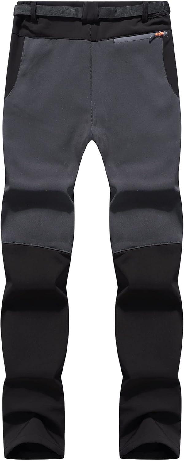 BenBoy Herren Wanderhose Wasserdicht Softshellhose Outdoorhose Winddicht Warm Gefüttert Skihose Snow