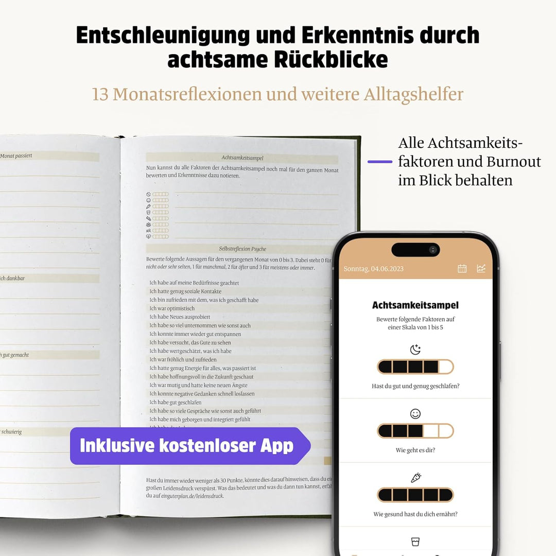 Ein guter Plan Zeitlos – Ganzheitlicher Terminkalender für mehr Achtsamkeit und weniger Stress – Und
