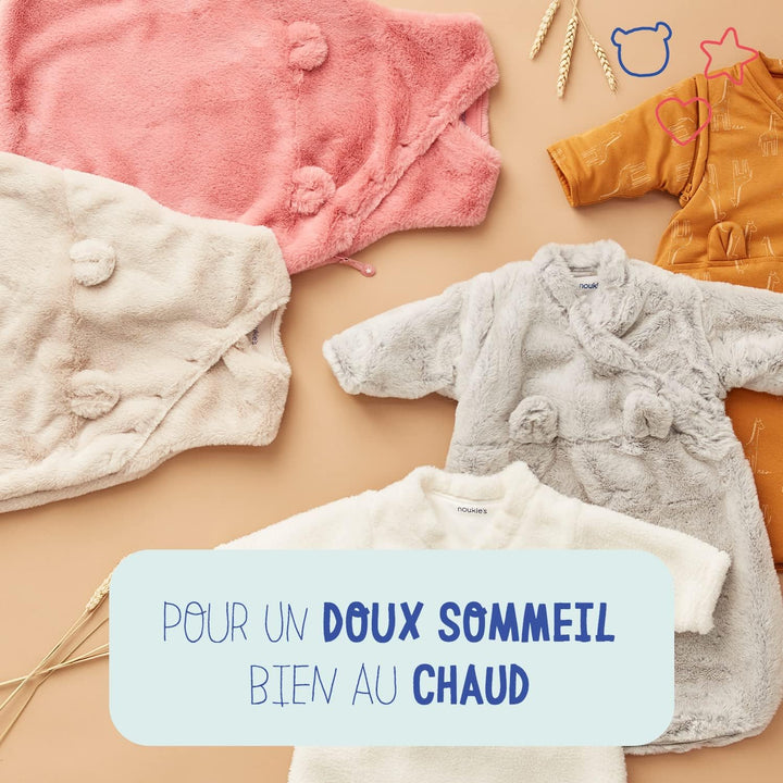 NOUKIE'S - Winterschlafsack 6-36 Monate (90-110 cm) - Schlafsack Tog 2-3,5 - Reissverschluss - Polye