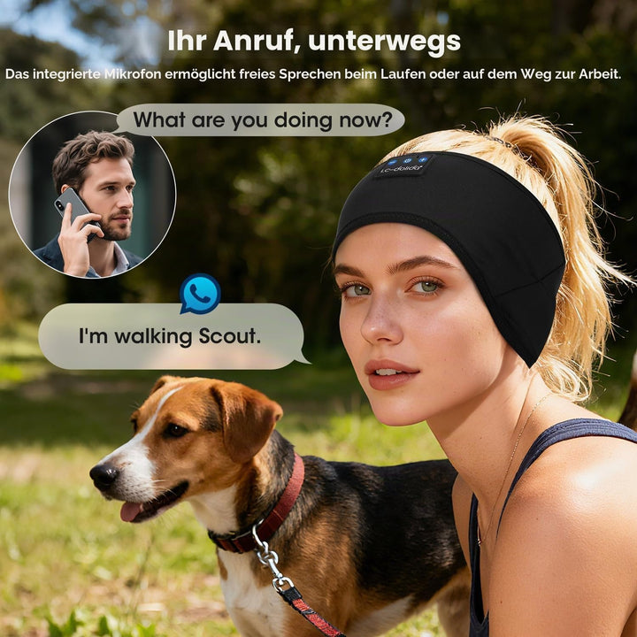 LC-dolida Schlafkopfhörer Bluetooth Stirnband Kopfhörer, Schlafkopfhörer Seitenschläfer Schlaf zum K
