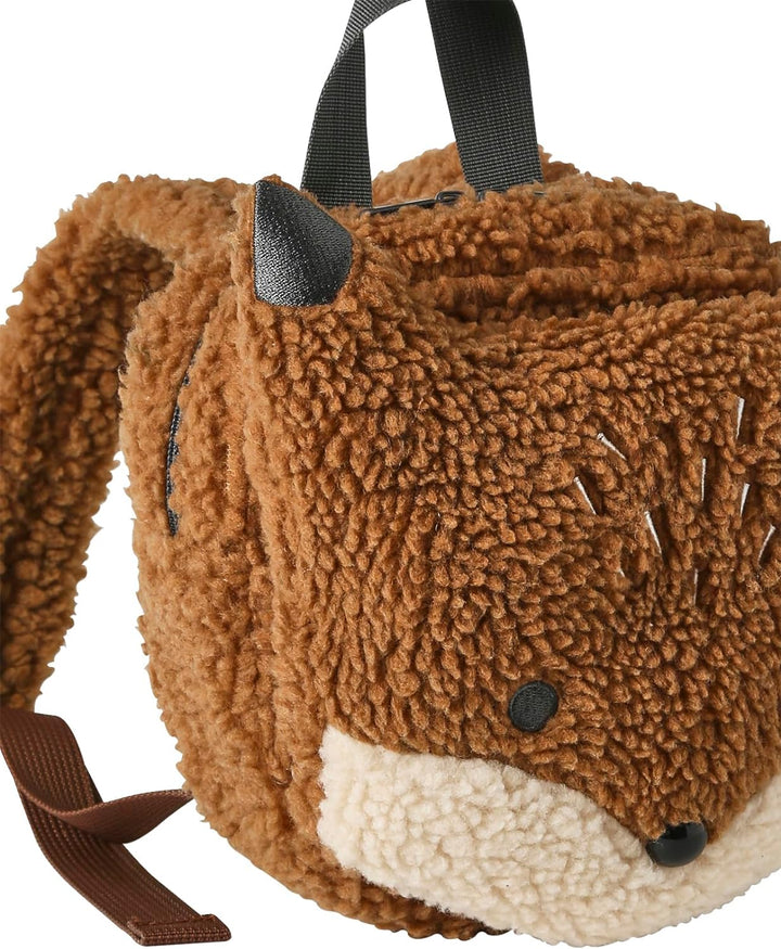 Vertbaudet Kinder Rucksack aus Teddyfleece, Fuchs rothaar
