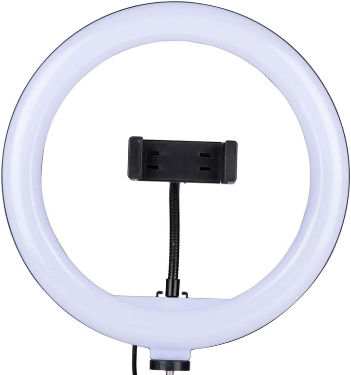 GRUNDIG LED Ringlicht mit Stativ - 150 LEDs, Handystativhalter, USB, Verstellbar, Farb- und Helligke