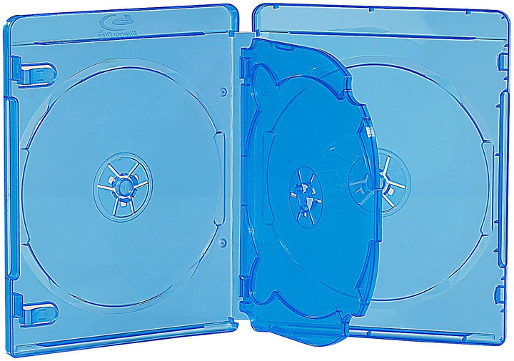 PEARL Blu ray Cases: Blu-ray Soft-Hüllen blau-transparent im 10er-Pack für je 4 Discs (Huellen, Jewe