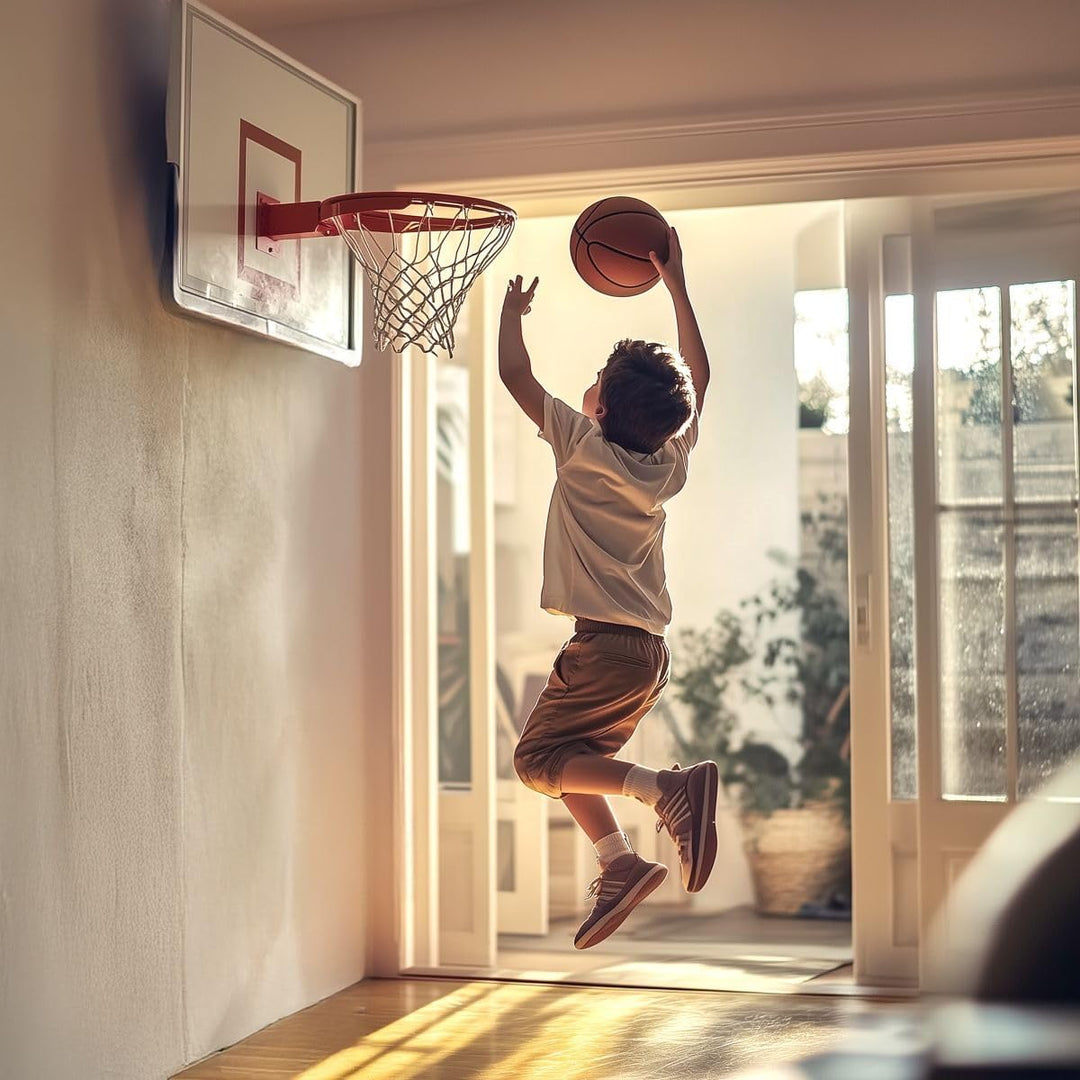 Lexibook, Interaktiver Basketballkorb, Punktezähler, Soundeffekte, Basketball, inkl. Pumpe und Insta