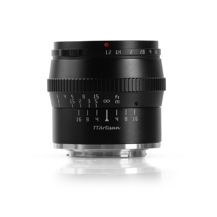 TT Artisan 50mm F1.2 APS-C Objektiv Anschluss Nikon Z Mount Black Manueller Fokus optischer Aufbau 1
