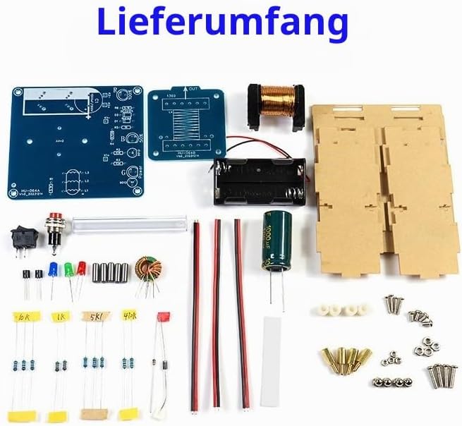 DIY Coilgun Lötübungsset, Elektromagnetischer Sender Elektronik Bausatz, Schiessspielset Lötbausatz,