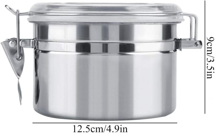 Tnfeeon Luftdichte Kaffeekanister Edelstahlbehälter 800ml mit原厂配件 für Küche Lagerung Tee Zucker Kaff