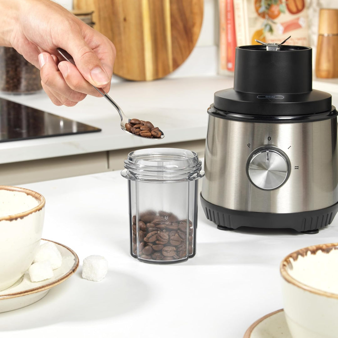 Salter 4-in-1 Entsafter & Mixer – Obstentsafter & Smoothie-Maker, 1L Mixbehälter, inklusive 600ml Sp