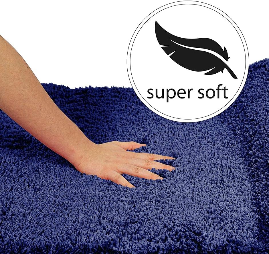 PANA® Flauschiger Badvorleger (60x100 cm) • Hochflor Badteppich aus weichen Mikrofasern • rutschfest
