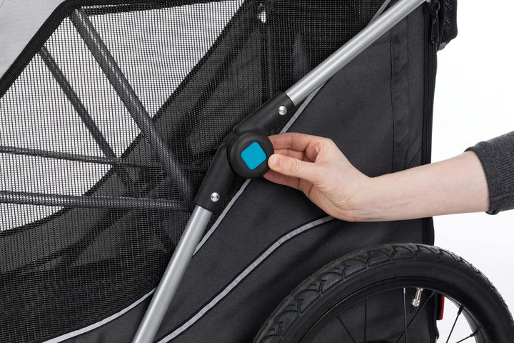 TRIXIE 12794 Fahrrad-Anhänger, Schnell-Falt-Funktion, S