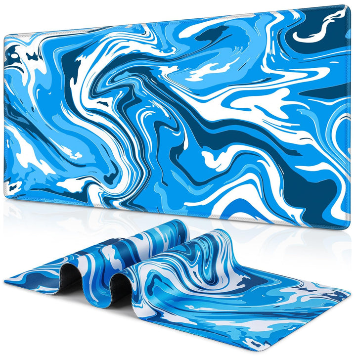 Grosses Gaming-Mauspad XXL 900 x 400 mm Gamer Mouse Pad mit Nähten an den Rändern – unter der Schrei