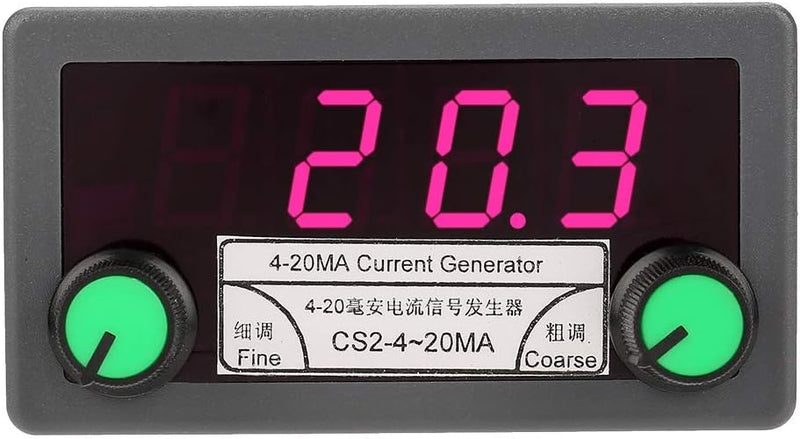 Stromsignal Generator 4-20mA DC 7-30V Digitalstrom Analog Signalgenerator Grob- / Feinabstimmung Kon