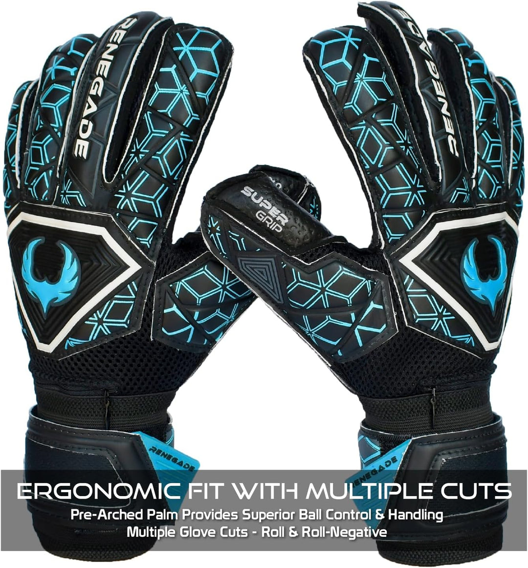 Renegade GK Triton Torwarthandschuhe mit Microbe-Guard (Grössen 5-11, 3 Modelle, Stufe 2) Pro-Tek Fi