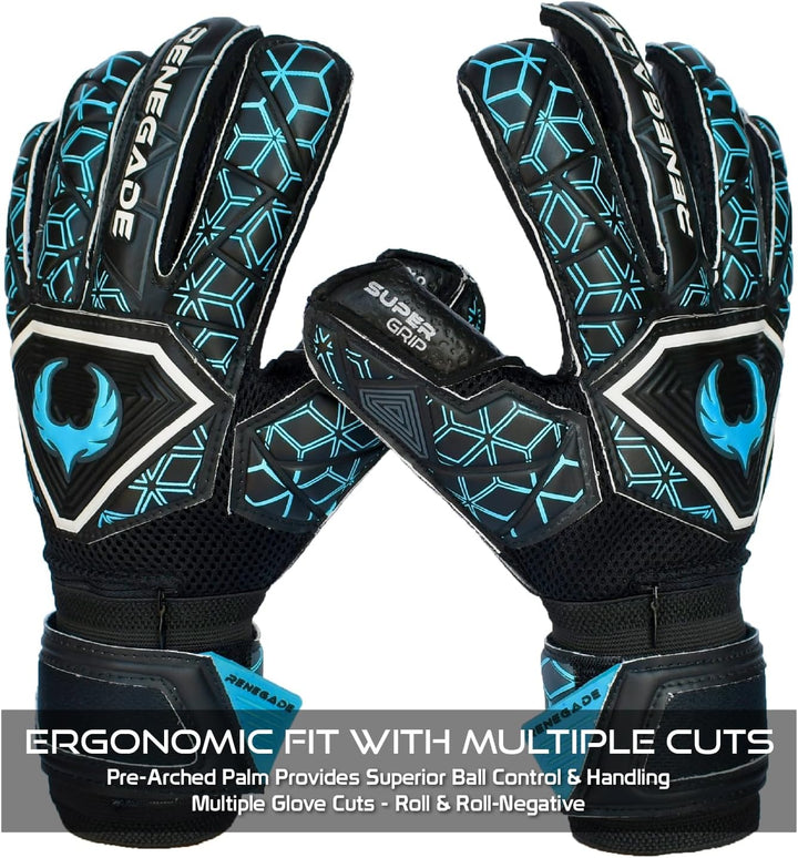 Renegade GK Triton Torwarthandschuhe mit Microbe-Guard (Grössen 5-11, 3 Modelle, Stufe 2) Pro-Tek Fi