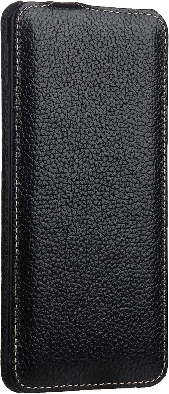 STILGUT UltraSlim kompatibel mit Samsung Galaxy A42 Hülle aus Leder - Samsung A42 5G Flip Case, Klap