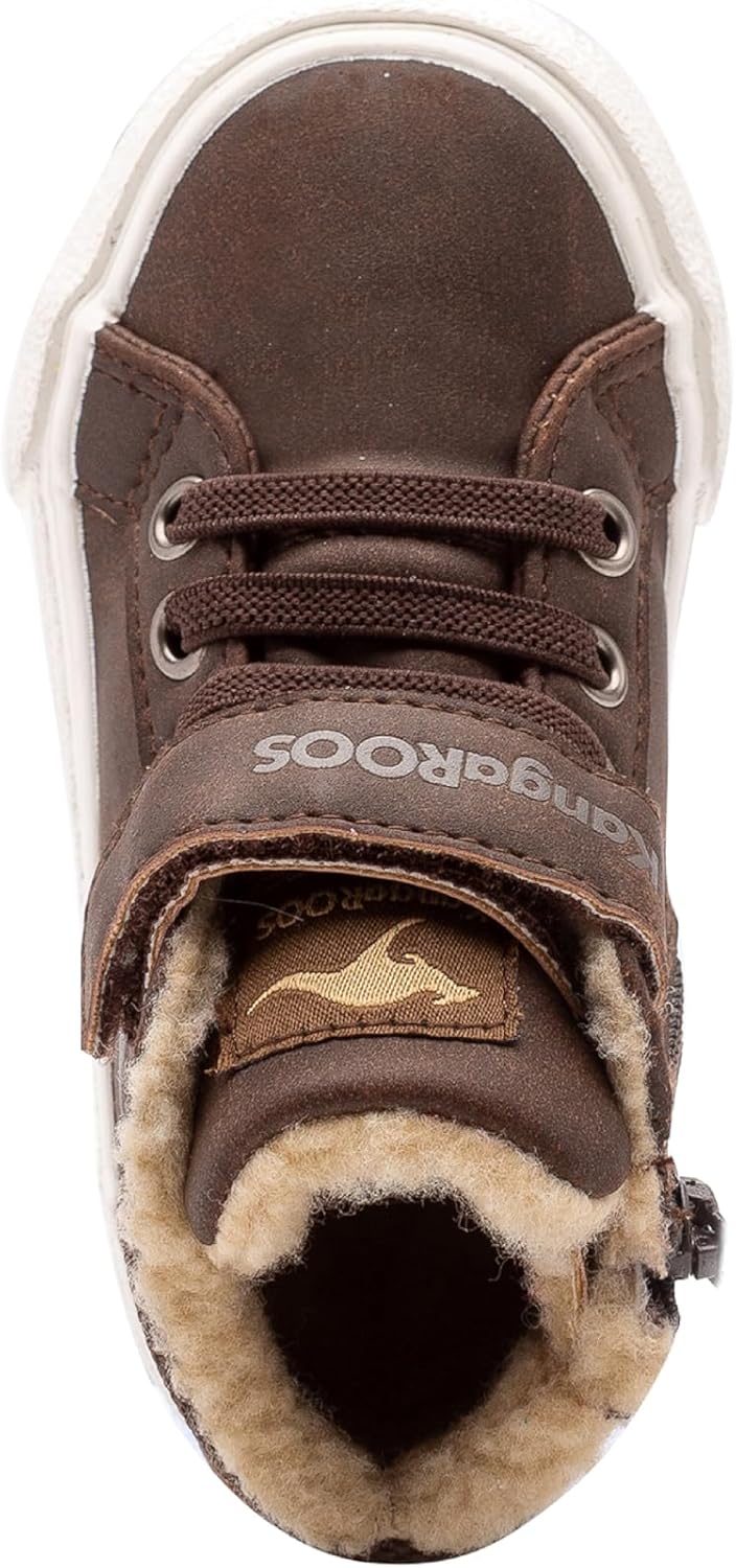 KangaROOS Unisex Kinder KAVU Iii Sneaker, Braun Dark Brown Sand 343