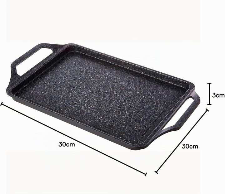 WECOOK! Ecochef Titan Grillplatte, Induktion Griddle-Pfanne 43 X 25 cm, Aluminiumguss, Antihaftbesch