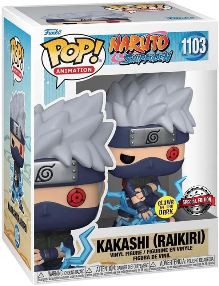 POP! Animation Naruto Shippuden 1103 Kakashi Raikiri Glows in The Dark Special Edition