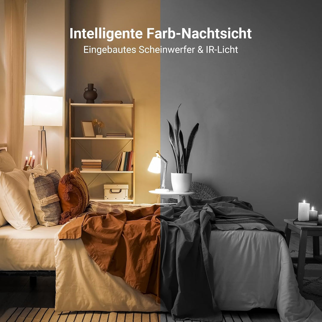 EZVIZ 2K WLAN Überwachungskamera Innen, 360º PTZ Indoor Kamera mit Personenerkennung und -verfolgung