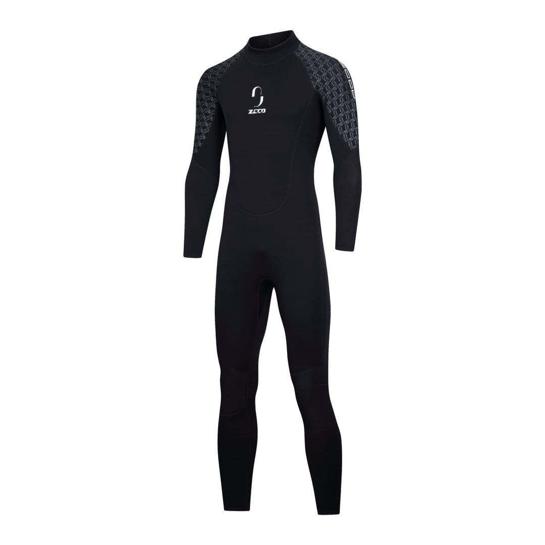 ZCCO Herren-Neoprenanzug, 3 mm Premium Neopren, volle Ärmellänge, Taucheranzug für Spearfishing, Sch