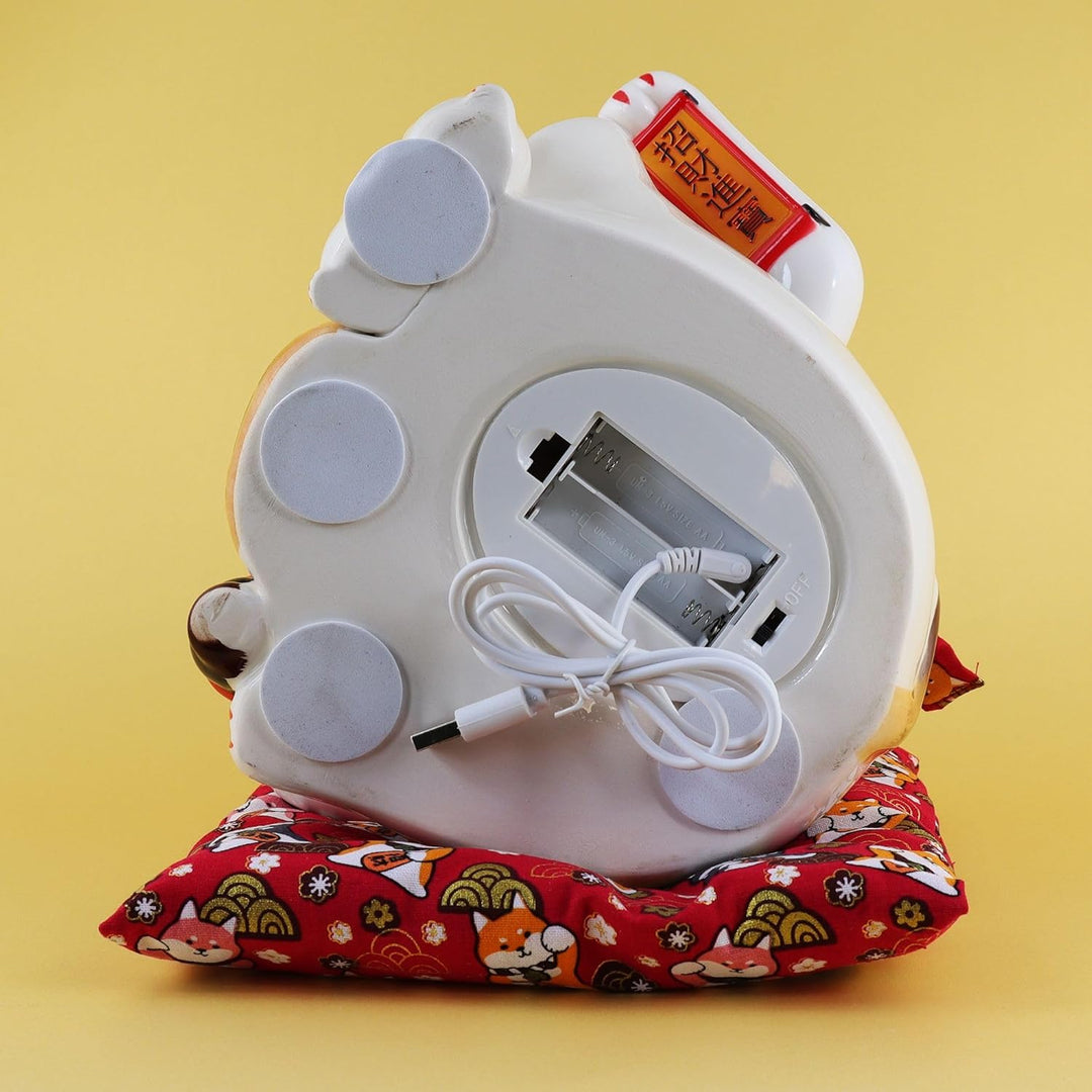 Freak Scene Glückskatze - Maneki-Neko - Winkekatze aus Porzellan 21,5 cm weiss - Maneki Neko 03 21,5