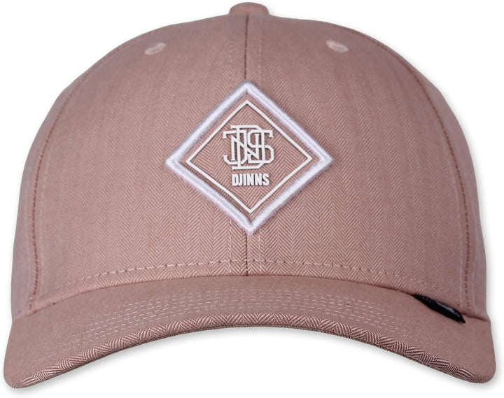 Djinns - Fine Herringbone - 6 Panel TrueFit Curved Visor Dad Cap Baseballcap Hat Kappe Mütze Caps Ei