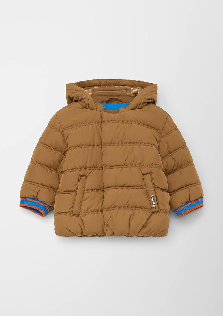 s.Oliver Unisex - Baby Steppjacke mit Fleecefutter 68 Brown, 68 Brown